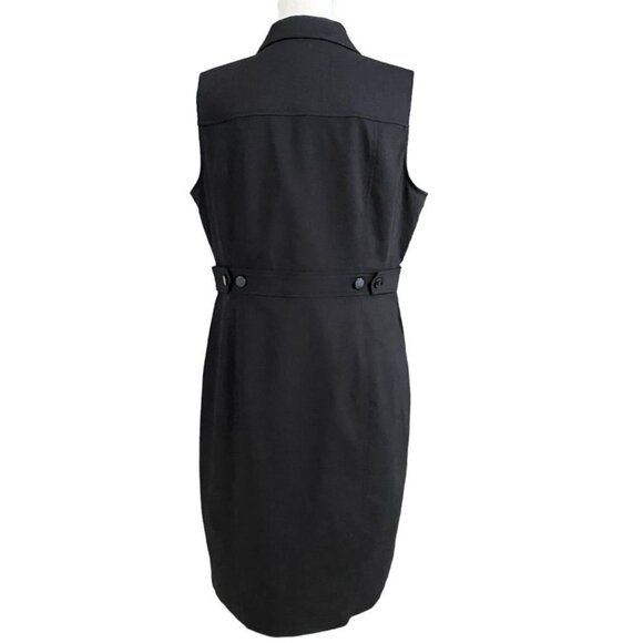 Calvin Klein Black Midi Dress Timeless Elegance - Picture 3 of 8